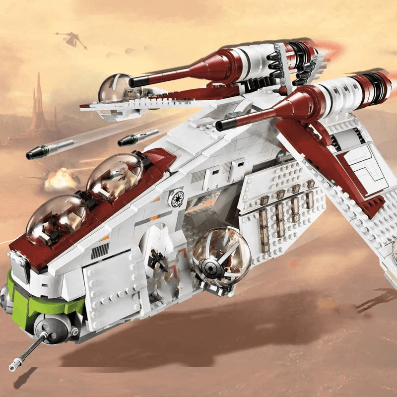 Republic Gunship - Star Wars | 1228 PCS - BlocoLab
