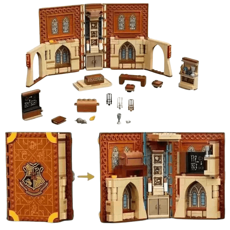 Livros Magicos Hogwarts - Harry Potter | 297 PCS - BlocoLab